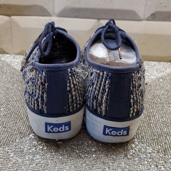 Not For Sale - KEDS Triple Metallic Boucle in Navy - Size 7 - Picture 5 of 9